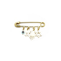 Blessed Charms Safety Pin (14K) Popular Jewelry New York