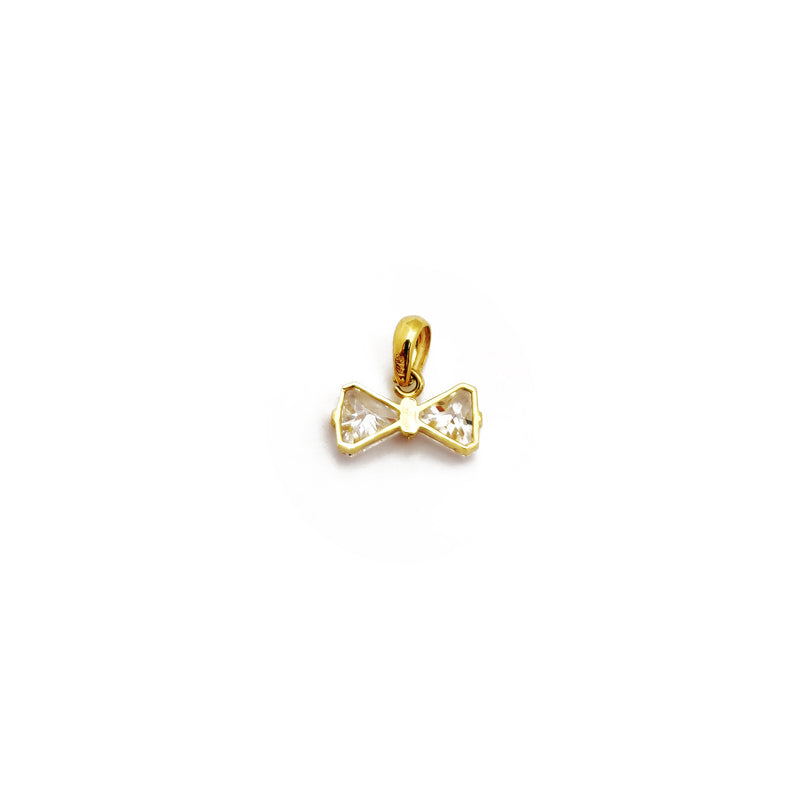 Bowtie CZ Pendant (14K) Popular Jewelry New York
