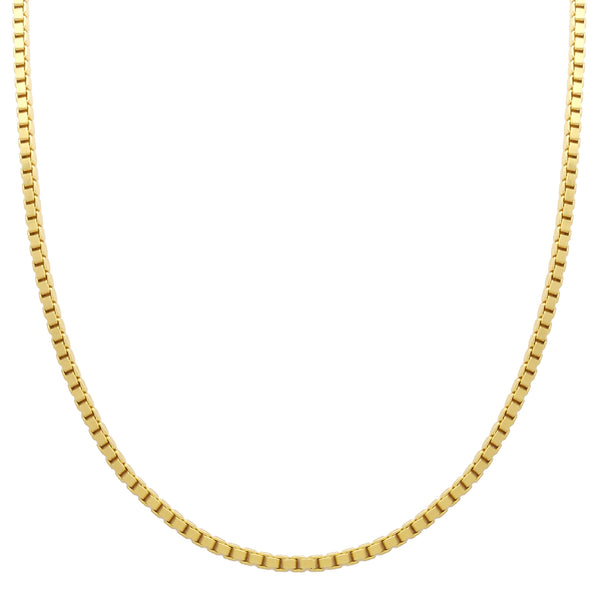 Box Chain (14K) 14 Karat Yellow Gold Popular Jewelry