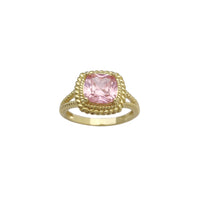 Braided Radiant Shape Ring (14K) Popular Jewelry New York