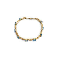 Basket Link CZ Bracelet (14K).