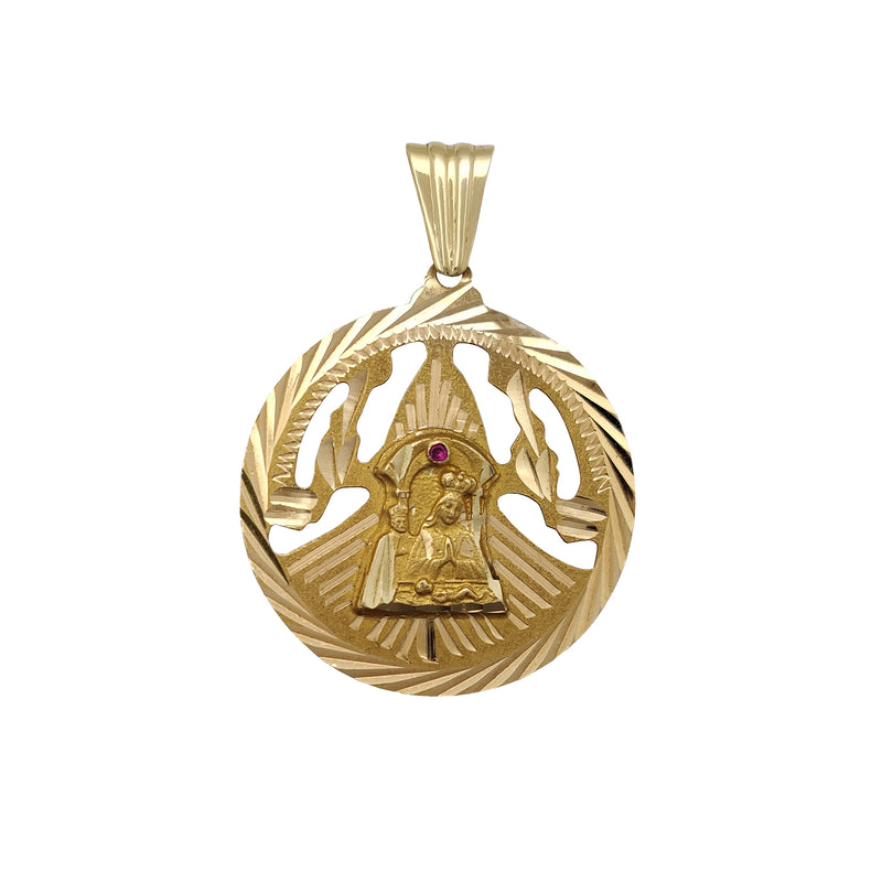 Brillian D-cuts Saint Barbara Medallion Pendant (14K) Popular Jewelry New York