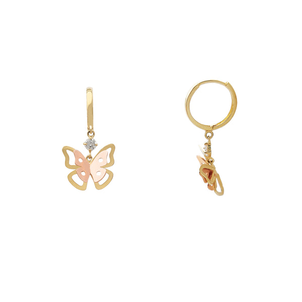 Butterfly Hanging Earrings (14K) Popular Jewelry New York