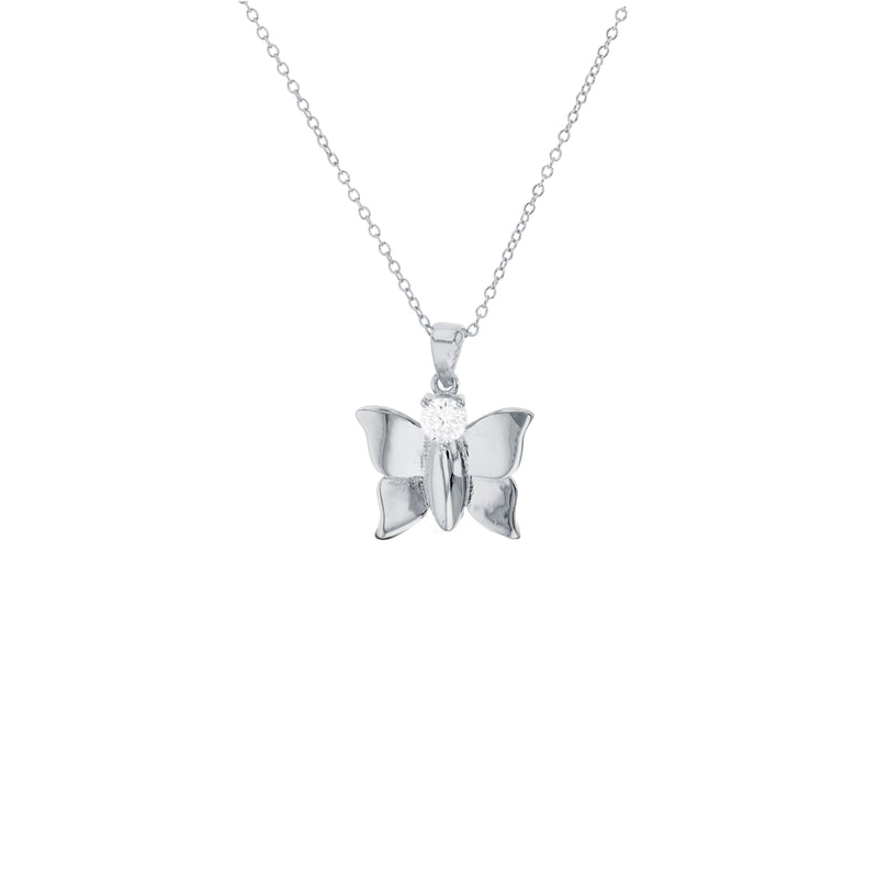 Butterfly Necklace (Silver)