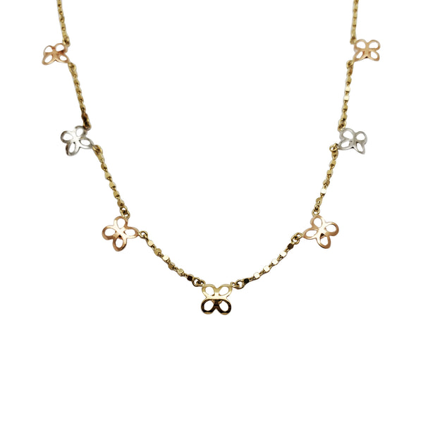 Butterfly Charm Fancy Necklace (14K)