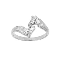 Bypass Horse Head Ring (Silver) Popular Jewelry New York