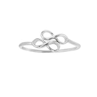 Bypass Infinity Sign Ring (Silver) Popular Jewelry New York