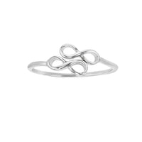 Bypass Infinity Sign Ring (Silber) Popular Jewelry New York