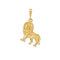 Lion Zodiac Pendant (14K)