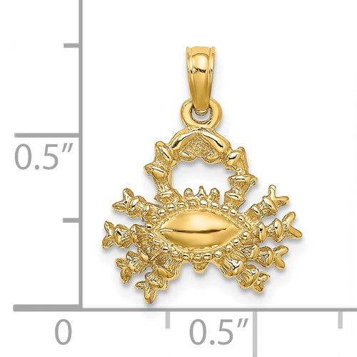 Puffy Cancer Zodiac Pendant (14K) Popular Jewelry New York
