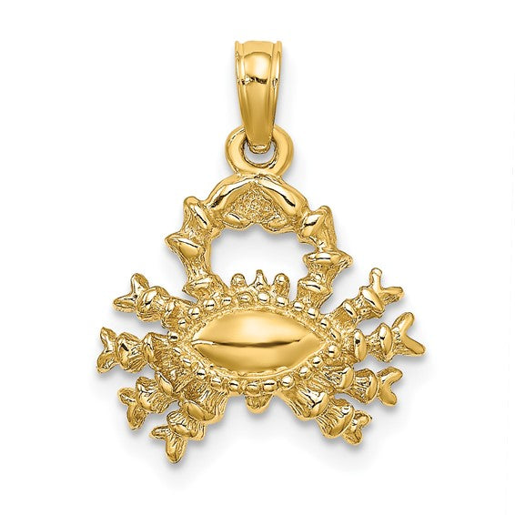 Puffy Cancer Zodiac Pendant (14K) Popular Jewelry New York