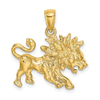 Pingente Brilhante do Zodíaco Leo (14K) Popular Jewelry New York