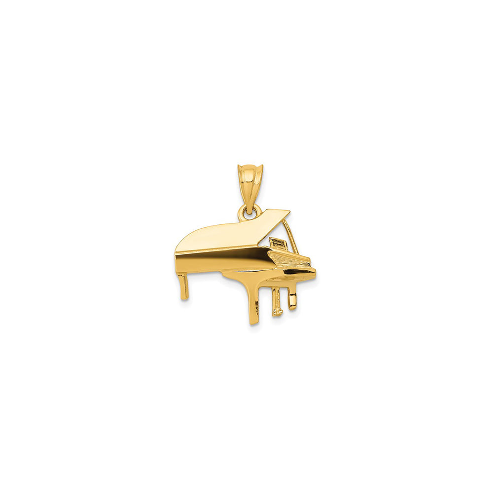 Glossy Grand Piano Pendant (14K)