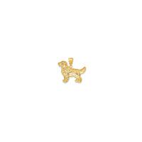 Diamond-cut Golden Retriever Pendant (14K) Popular Jewelry New York