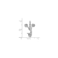 Cheerleader Pendant (Silver)