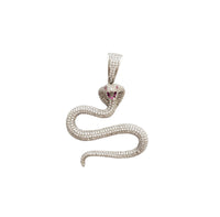 Iced-Out Cobra Pendant (Silver)