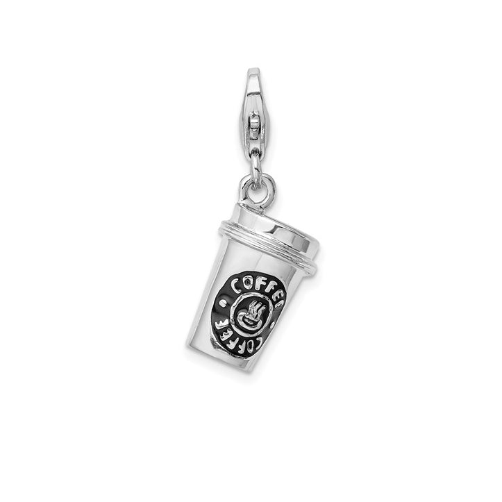 Coffee Cup Charm (Silver)