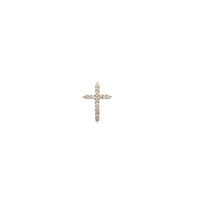 Bail-Back Diamond Cross Pendant (14K)