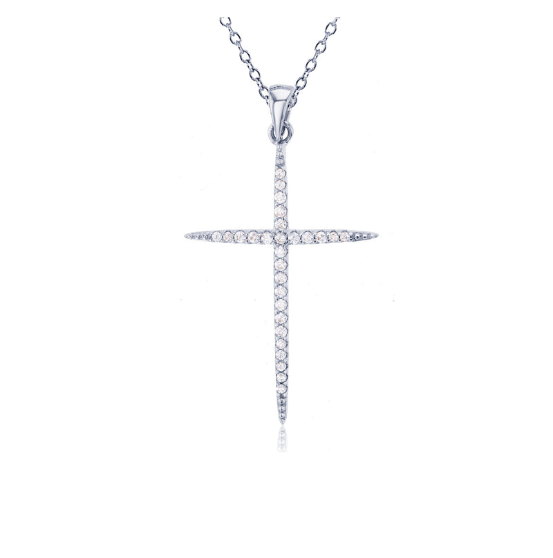 Cross Fancy Necklace (Silver)