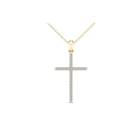 Diamond Cross Pendant (14K)