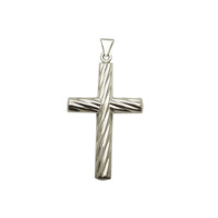 Puffy Cross Pendant (Silver)