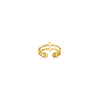 Cross Toe Ring (14K)