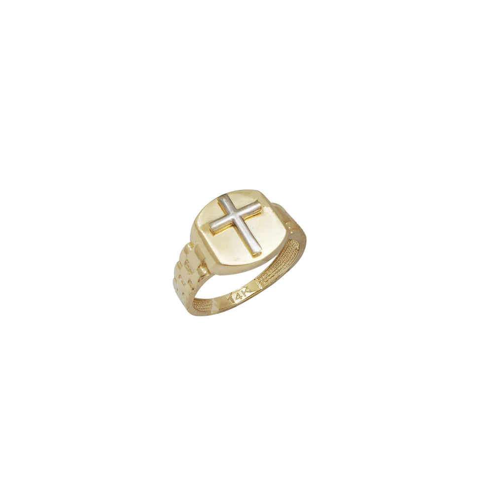 Presidential Cross Emblem Signet Ring (14K)