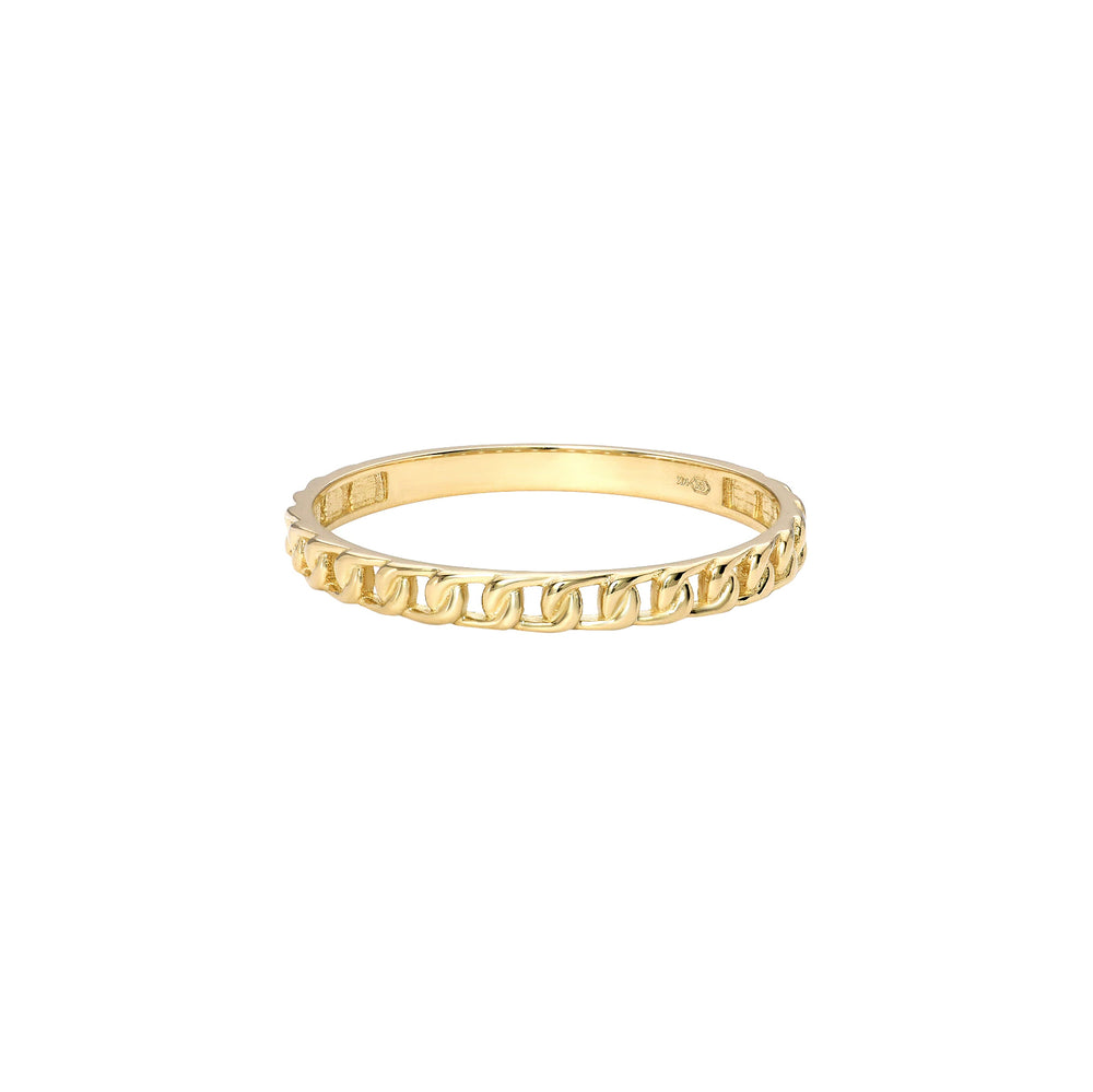 Thin Cuban Ring (14K)