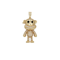 Pendenti Iced-Out Dapper Monkey (14K)