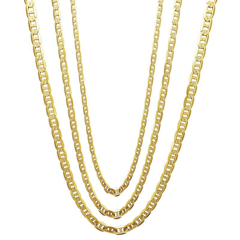 Carved Mariner/Gucci Chain (14K) Popular Jewelry New York