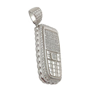 Mobil Telefon CZ Kulonu (Gümüş) Popular Jewelry New York