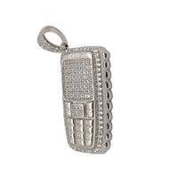 Mobil Telefon CZ Kulonu (Gümüş) Popular Jewelry New York