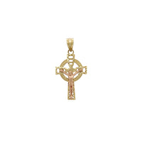 Celtic Cross Crucifix Pendant (14K)
