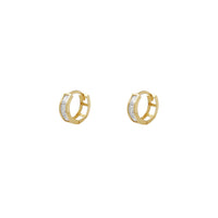 Channel Setting Mini Huggie Earrings (14K) Popular Jewelry New York