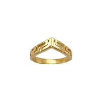 Chevron Greek Key Band (14K)