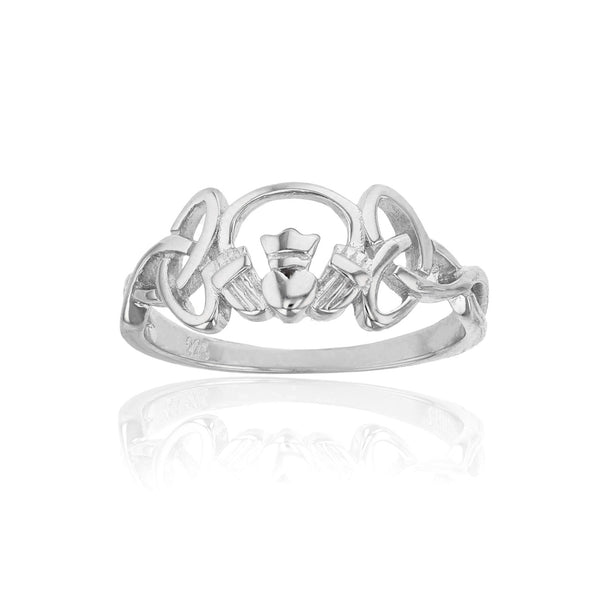 Claddagh Trinity Knot Ring (Silver) Popular Jewelry New York