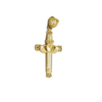 Claddagh Kreuz Anhänger (14K) Popular Jewelry New York