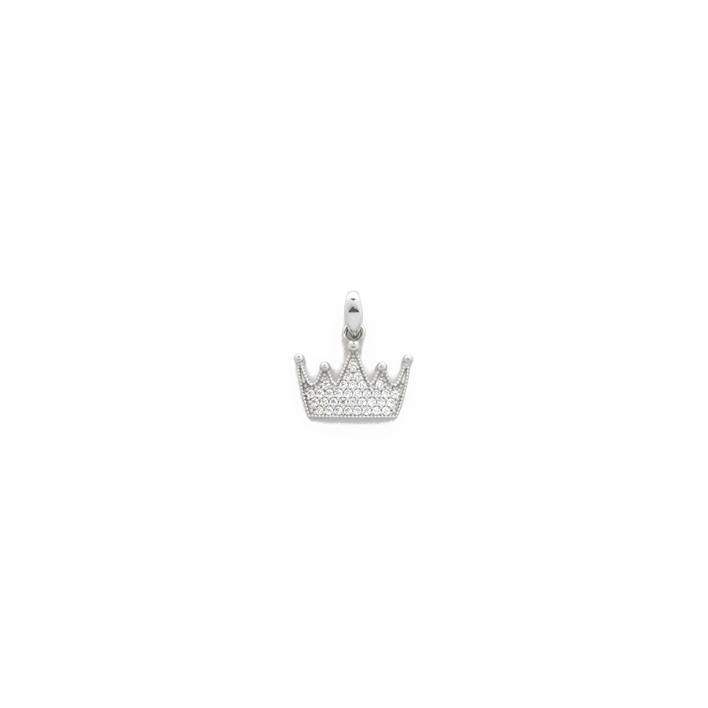 Classic Crown CZ Pendant (14K) Popular Jewelry New York