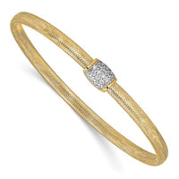 Kooxda Barrier Mesh Soft Bangle Bracelet (14K) Popular Jewelry New York
