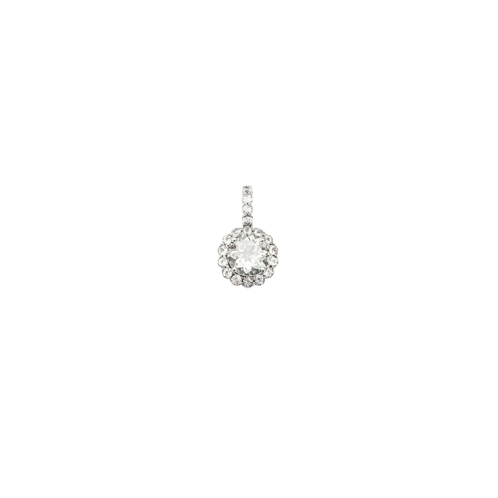 Cluster Lady CZ pendant (14K)