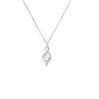 Cluster Twist Necklace (Silver)