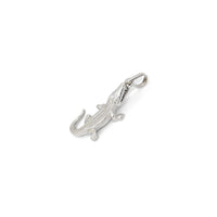 Cocodrile Pendant (14K) Animal, 14 Karat White Gold, Popular Jewelry