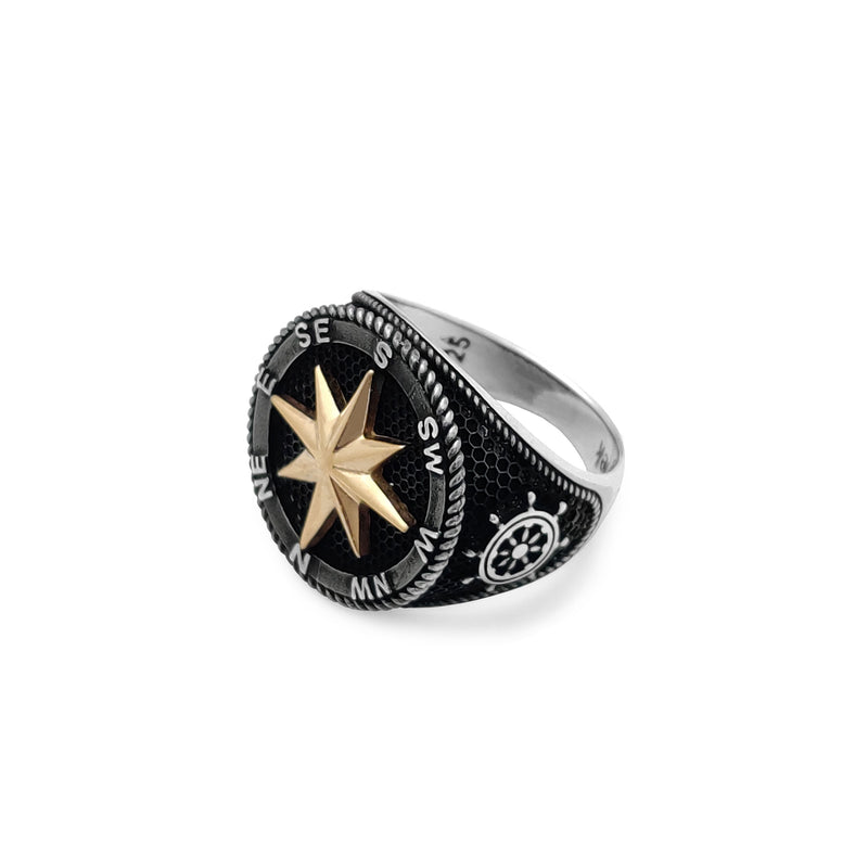 Compass Ring (Silver) – Popular J