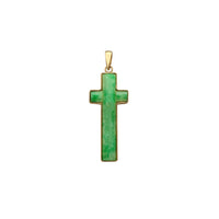 Cross Jade Pendant (14K) Popular Jewelry New York