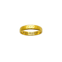 Ristpistemustritega abielupaela sõrmus (24K) Popular Jewelry New York