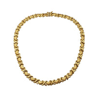"X" & Heart Fancy Necklace (14K) Popular Jewelry New York