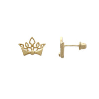 Crown Stud Earrings (14K) Popular Jewelry New York