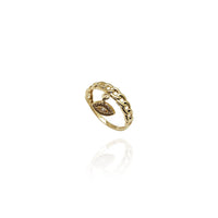 Dangling Evil Eye Cuban Link Ring (14K)