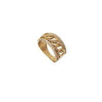 Cuban Within CZ Ring (14K)