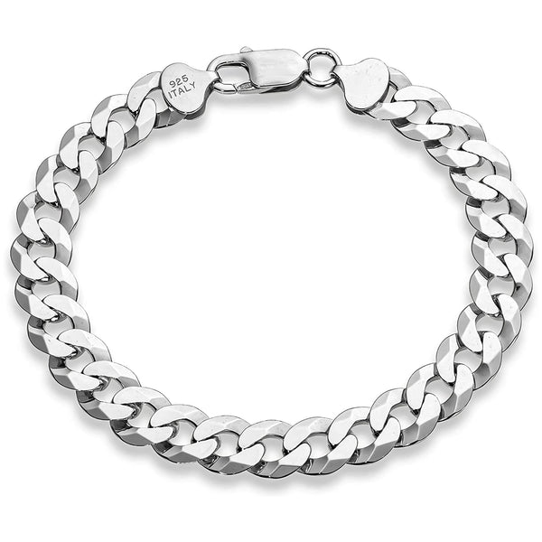 Curb Italian Cuban Bracelet (Silver)